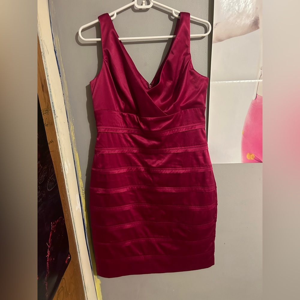 Dark pink semi formal dress:)